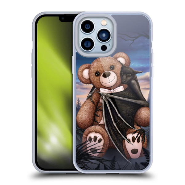 Sarah Richter Animals Bat Cuddling A Toy Bear Soft Gel Case for Apple iPhone 13 Pro Max