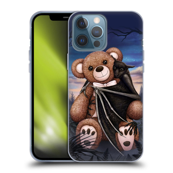 Sarah Richter Animals Bat Cuddling A Toy Bear Soft Gel Case for Apple iPhone 13 Pro Max