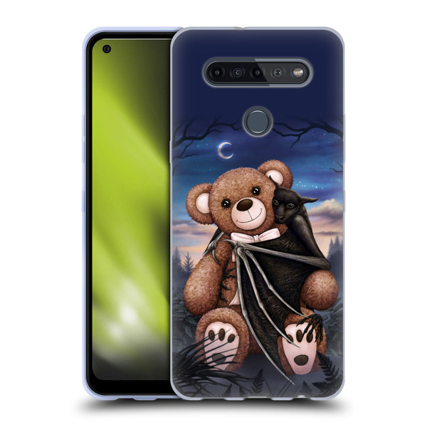 Sarah Richter Animals Bat Cuddling A Toy Bear Soft Gel Case for LG K51S
