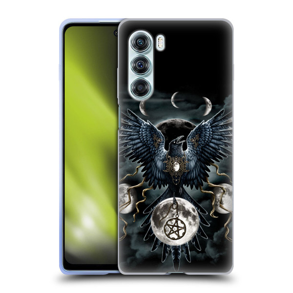 Sarah Richter Animals Gothic Black Raven Soft Gel Case for Motorola Edge S30 / Moto G200 5G