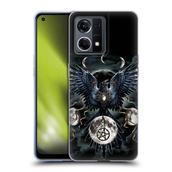 Sarah Richter Animals Gothic Black Raven Soft Gel Case for OPPO Reno8 4G