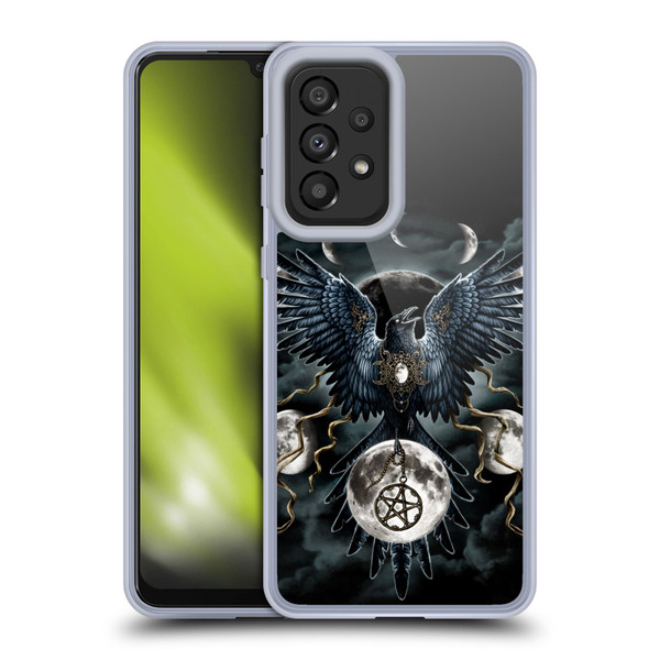 Sarah Richter Animals Gothic Black Raven Soft Gel Case for Samsung Galaxy A33 5G (2022)