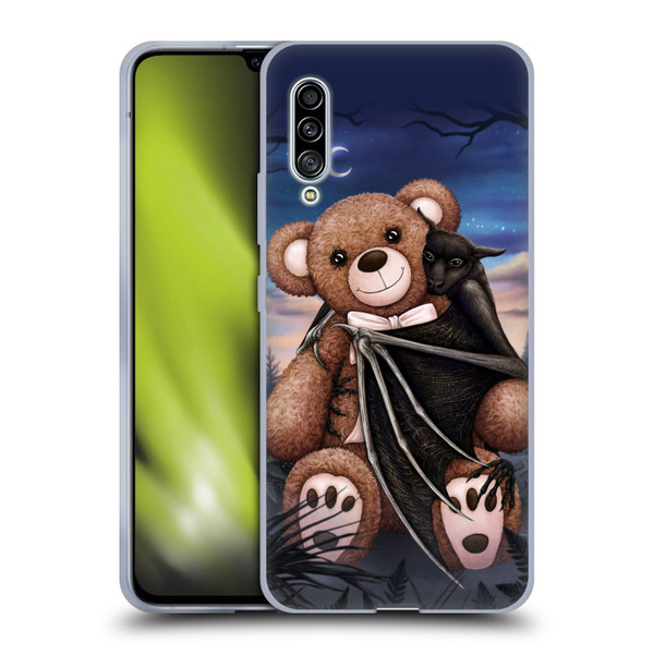 Sarah Richter Animals Bat Cuddling A Toy Bear Soft Gel Case for Samsung Galaxy A90 5G (2019)