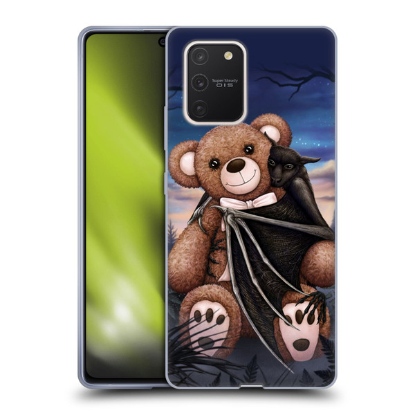 Sarah Richter Animals Bat Cuddling A Toy Bear Soft Gel Case for Samsung Galaxy S10 Lite