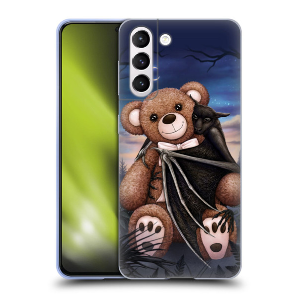 Sarah Richter Animals Bat Cuddling A Toy Bear Soft Gel Case for Samsung Galaxy S21 5G