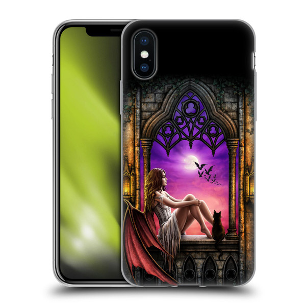 Sarah Richter Fantasy Demon Vampire Girl Soft Gel Case for Apple iPhone X / iPhone XS
