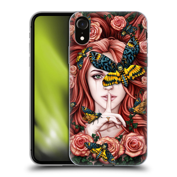 Sarah Richter Fantasy Silent Girl With Red Hair Soft Gel Case for Apple iPhone XR