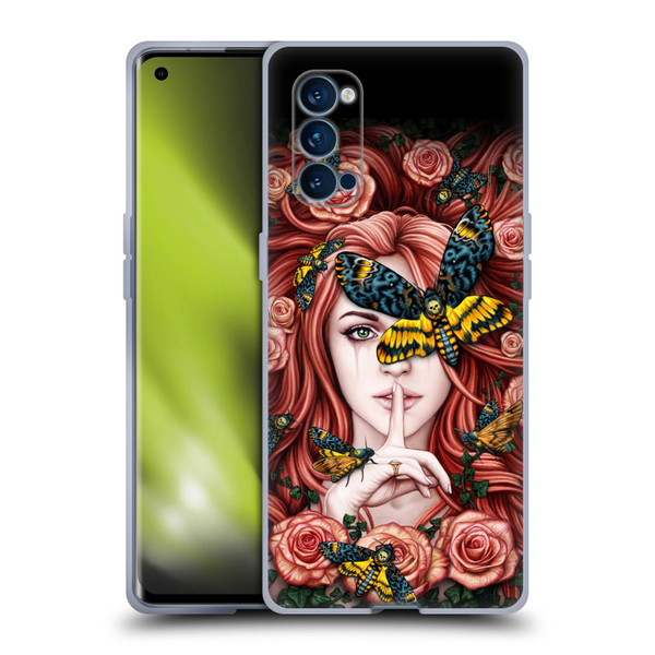 Sarah Richter Fantasy Silent Girl With Red Hair Soft Gel Case for OPPO Reno 4 Pro 5G