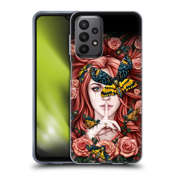 Sarah Richter Fantasy Silent Girl With Red Hair Soft Gel Case for Samsung Galaxy A23 / 5G (2022)