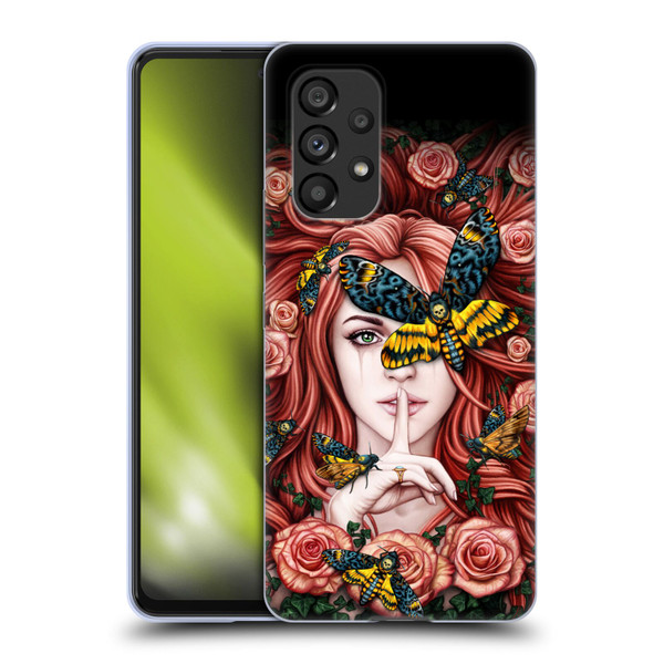 Sarah Richter Fantasy Silent Girl With Red Hair Soft Gel Case for Samsung Galaxy A53 5G (2022)