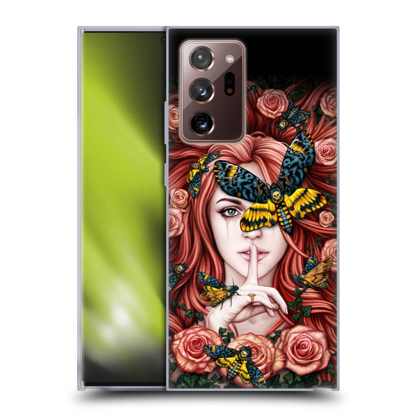 Sarah Richter Fantasy Silent Girl With Red Hair Soft Gel Case for Samsung Galaxy Note20 Ultra / 5G