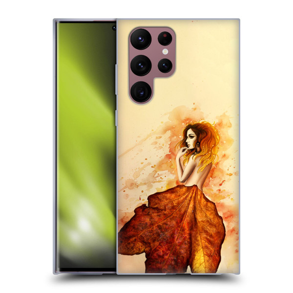 Sarah Richter Fantasy Autumn Girl Soft Gel Case for Samsung Galaxy S22 Ultra 5G