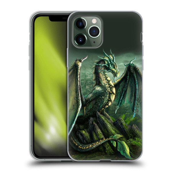Sarah Richter Fantasy Creatures Green Nature Dragon Soft Gel Case for Apple iPhone 11 Pro