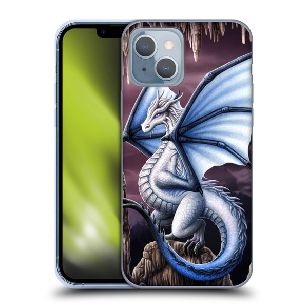 Sarah Richter Fantasy Creatures Blue Dragon Soft Gel Case for Apple iPhone 14