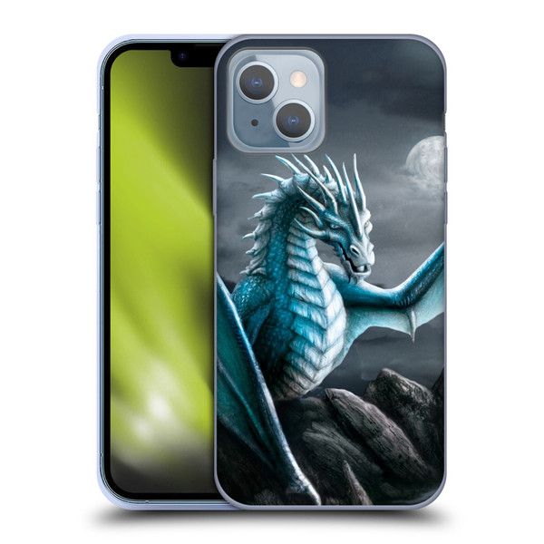 Sarah Richter Fantasy Creatures Blue Water Dragon Soft Gel Case for Apple iPhone 14