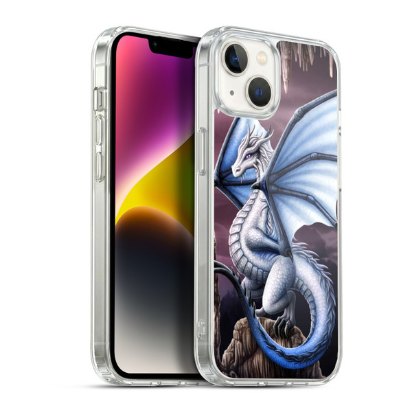 Sarah Richter Fantasy Creatures Blue Dragon Soft Gel Case for Apple iPhone 14 Plus & MagSafe
