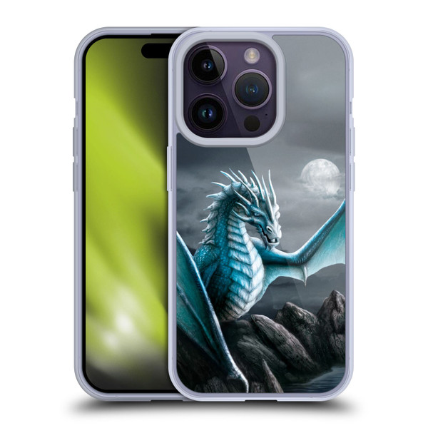 Sarah Richter Fantasy Creatures Blue Water Dragon Soft Gel Case for Apple iPhone 14 Pro