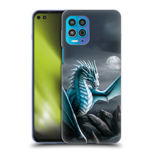 Sarah Richter Fantasy Creatures Blue Water Dragon Soft Gel Case for Motorola Moto G100