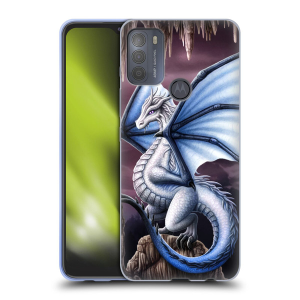 Sarah Richter Fantasy Creatures Blue Dragon Soft Gel Case for Motorola Moto G50