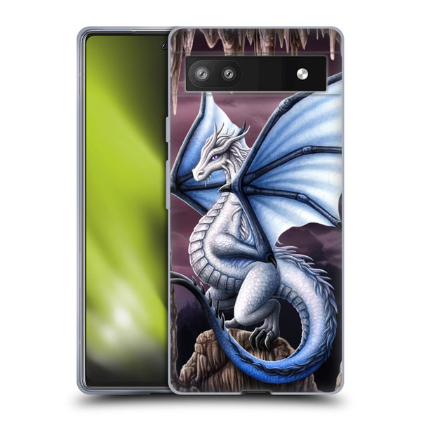 Sarah Richter Fantasy Creatures Blue Dragon Soft Gel Case for Google Pixel 6a