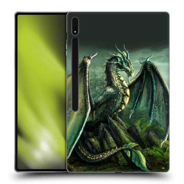 Sarah Richter Fantasy Creatures Green Nature Dragon Soft Gel Case for Samsung Galaxy Tab S8 Ultra