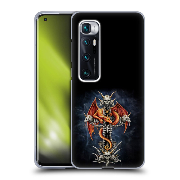 Sarah Richter Fantasy Creatures Red Dragon Guarding Bone Cross Soft Gel Case for Xiaomi Mi 10 Ultra 5G