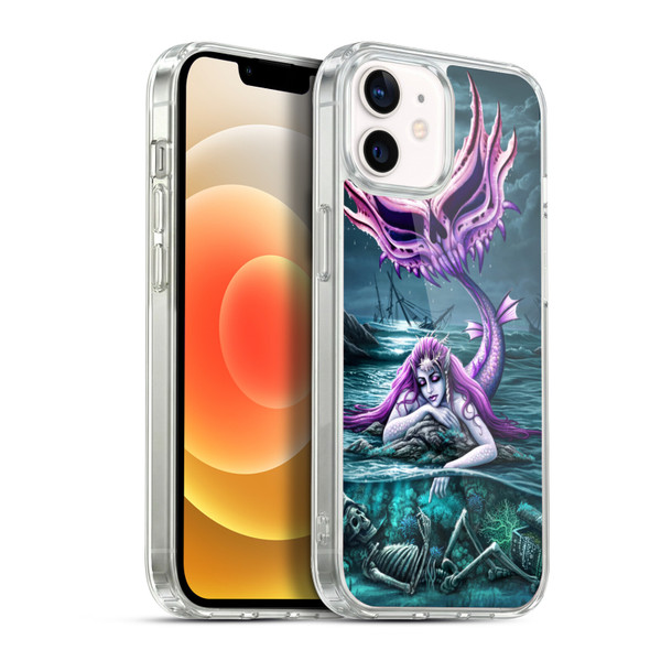 Sarah Richter Gothic Mermaid With Skeleton Pirate Soft Gel Case for Apple iPhone 12 / iPhone 12 Pro & MagSafe