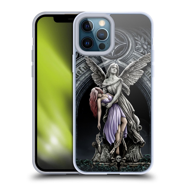 Sarah Richter Gothic Stone Angel With Skull Soft Gel Case for Apple iPhone 12 Pro Max