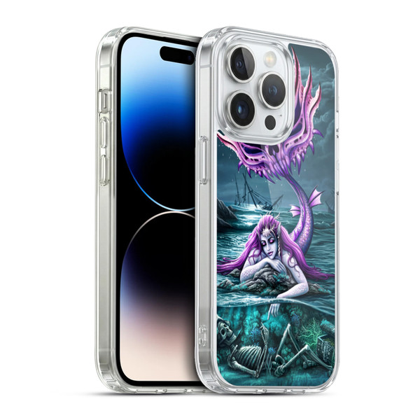 Sarah Richter Gothic Mermaid With Skeleton Pirate Soft Gel Case for Apple iPhone 13 Pro & MagSafe