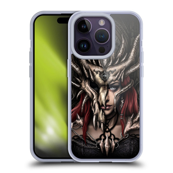 Sarah Richter Gothic Warrior Girl Soft Gel Case for Apple iPhone 14 Pro