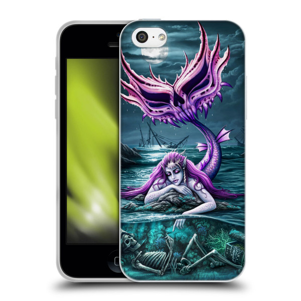Sarah Richter Gothic Mermaid With Skeleton Pirate Soft Gel Case for Apple iPhone 5c