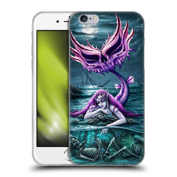 Sarah Richter Gothic Mermaid With Skeleton Pirate Soft Gel Case for Apple iPhone 6 / iPhone 6s