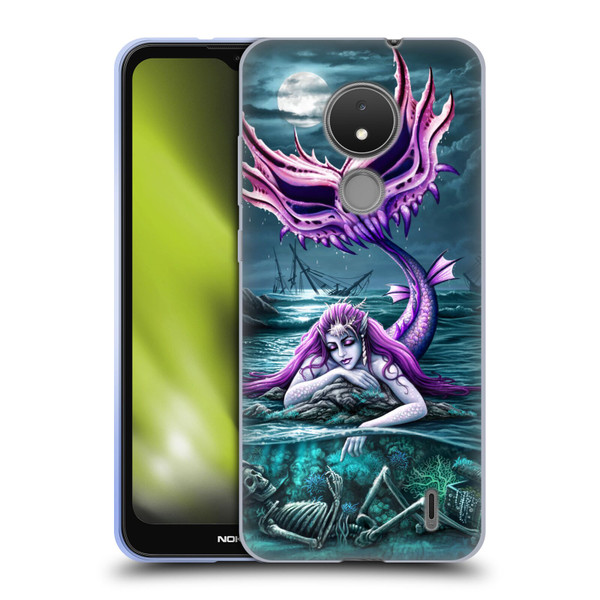 Sarah Richter Gothic Mermaid With Skeleton Pirate Soft Gel Case for Nokia C21