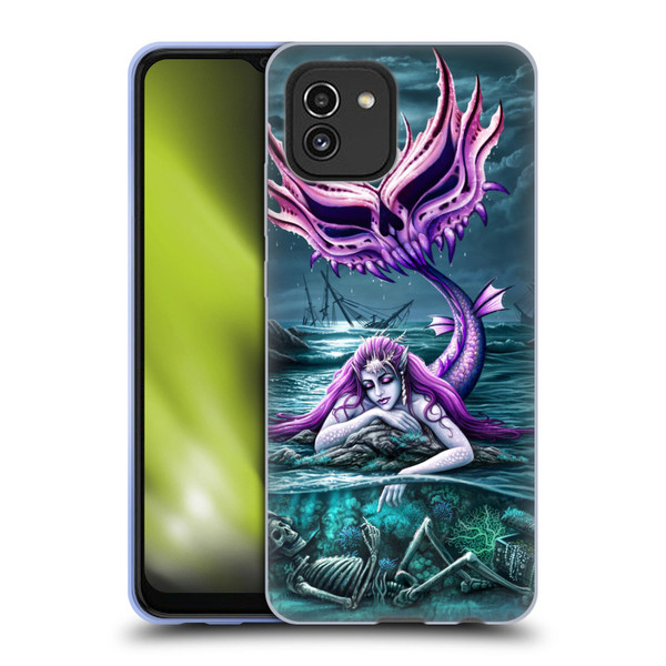 Sarah Richter Gothic Mermaid With Skeleton Pirate Soft Gel Case for Samsung Galaxy A03 (2021)
