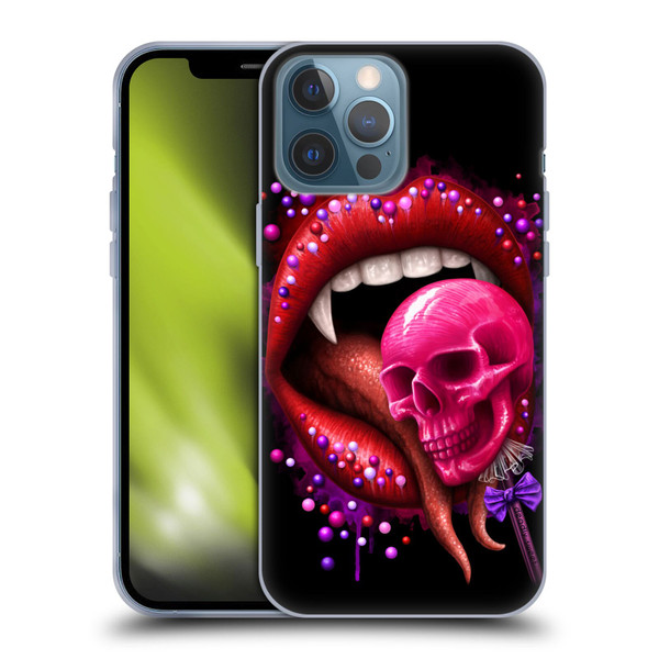 Sarah Richter Skulls Red Vampire Candy Lips Soft Gel Case for Apple iPhone 13 Pro Max