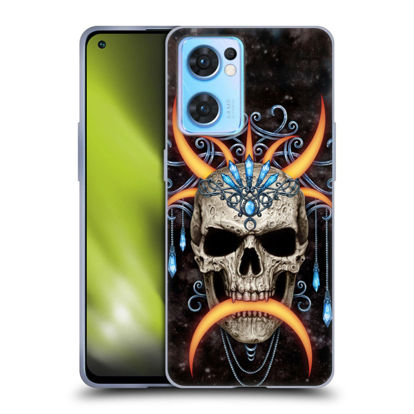Sarah Richter Skulls Jewelry And Crown Universe Soft Gel Case for OPPO Reno7 5G / Find X5 Lite