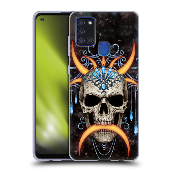 Sarah Richter Skulls Jewelry And Crown Universe Soft Gel Case for Samsung Galaxy A21s (2020)