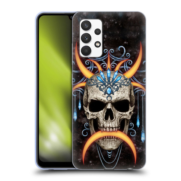 Sarah Richter Skulls Jewelry And Crown Universe Soft Gel Case for Samsung Galaxy A32 (2021)