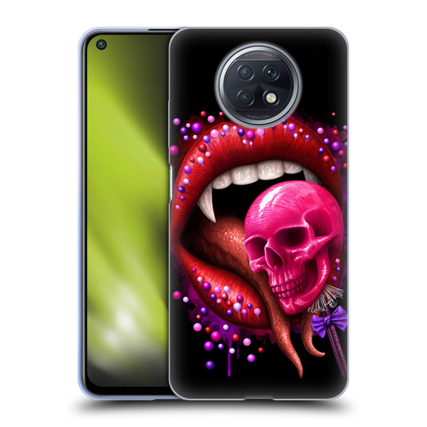 Sarah Richter Skulls Red Vampire Candy Lips Soft Gel Case for Xiaomi Redmi Note 9T 5G