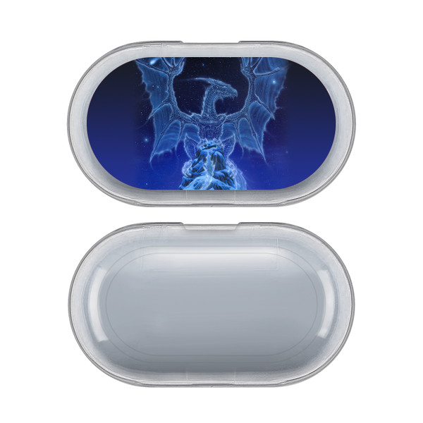 Ed Beard Jr Dragons Winter Spirit Clear Hard Crystal Cover Case for Samsung Galaxy Buds / Buds Plus