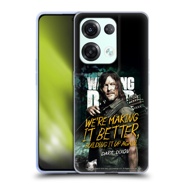AMC The Walking Dead Season 9 Quotes Daryl Soft Gel Case for OPPO Reno8 Pro