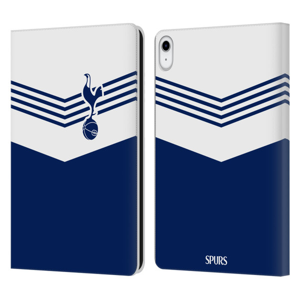 Tottenham Hotspur F.C. Badge 1978 Stripes Leather Book Wallet Case Cover For Apple iPad 10.9 (2022)