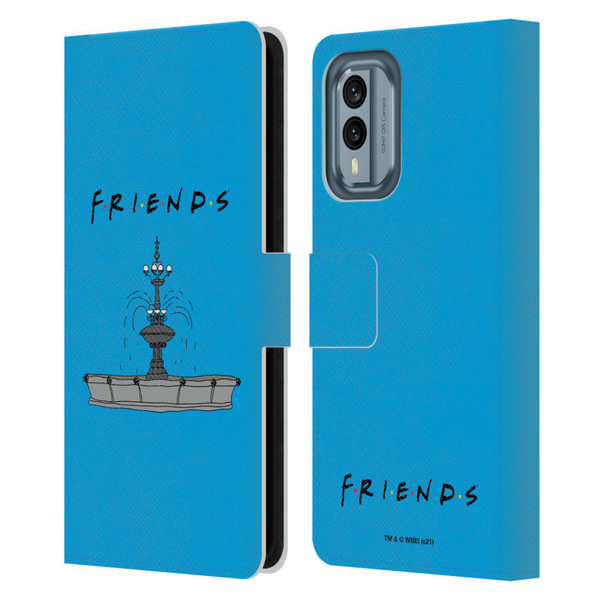 Friends TV Show Iconic Fountain Leather Book Wallet Case Cover For Nokia X30
