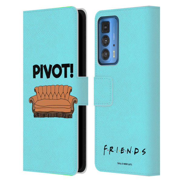 Friends TV Show Quotes Pivot Leather Book Wallet Case Cover For Motorola Edge (2022)