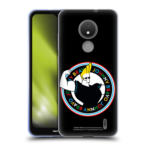 Johnny Bravo Graphics Logo Soft Gel Case for Nokia C21