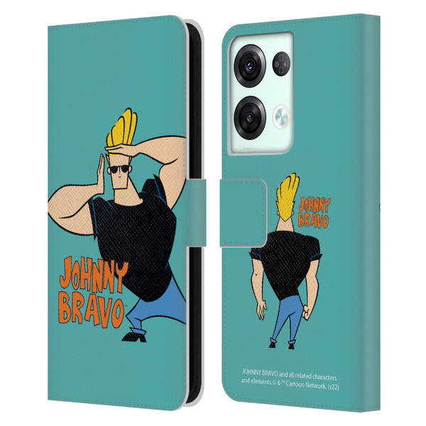 Johnny Bravo Graphics Character Leather Book Wallet Case Cover For OPPO Reno8 Pro