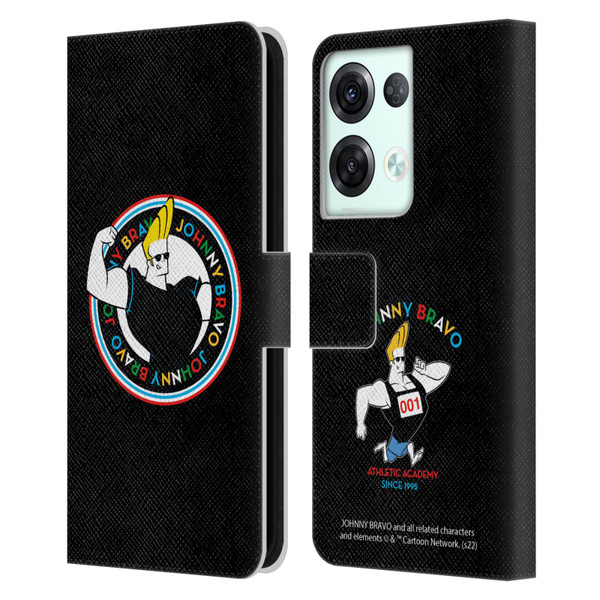 Johnny Bravo Graphics Logo Leather Book Wallet Case Cover For OPPO Reno8 Pro