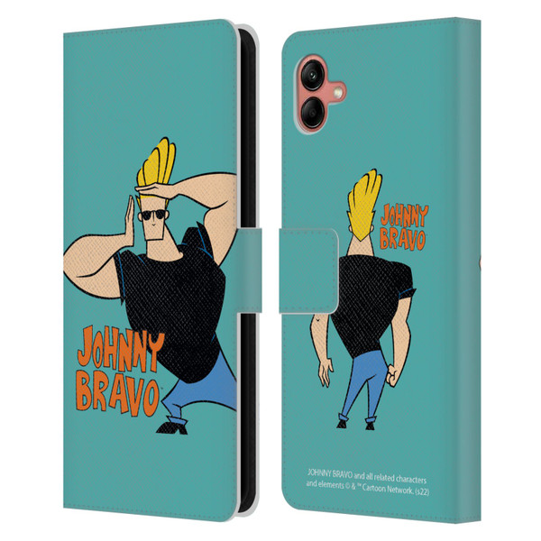 Johnny Bravo Graphics Character Leather Book Wallet Case Cover For Samsung Galaxy A04 (2022)