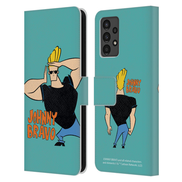 Johnny Bravo Graphics Character Leather Book Wallet Case Cover For Samsung Galaxy A13 (2022)