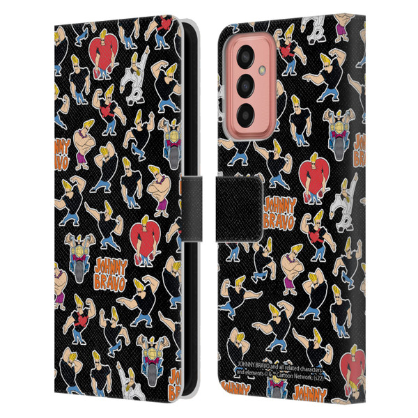 Johnny Bravo Graphics Pattern Leather Book Wallet Case Cover For Samsung Galaxy M13 (2022)